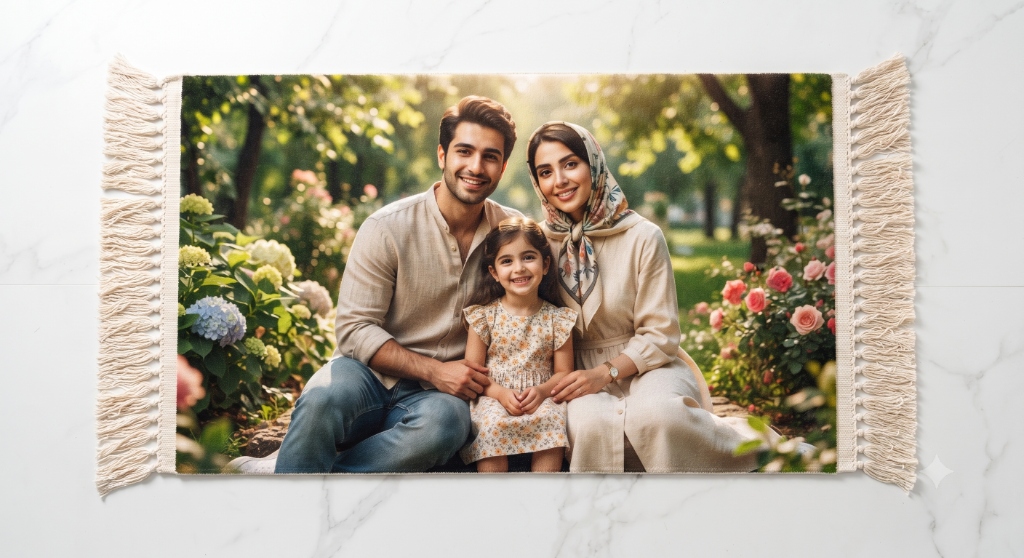 نمونه کار تابلو فرش چهره